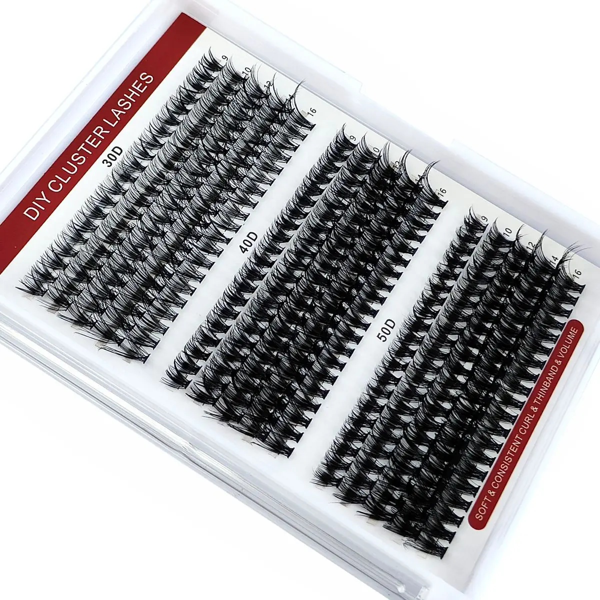 30D+40D+50D Mix Mink Eyelashes 300 Bundles Natural Eyelash extension Russia Individual Eyelash Cluster Makeup Tools Lashes Cilia