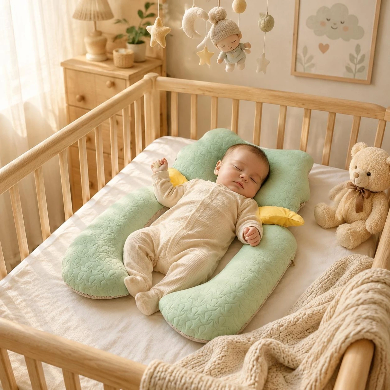newborn-side-support-pillow-quilted-baby-positioning-pillow-contoured-sleep-cushion-embossed-leaf-texture-padded-for-newborns