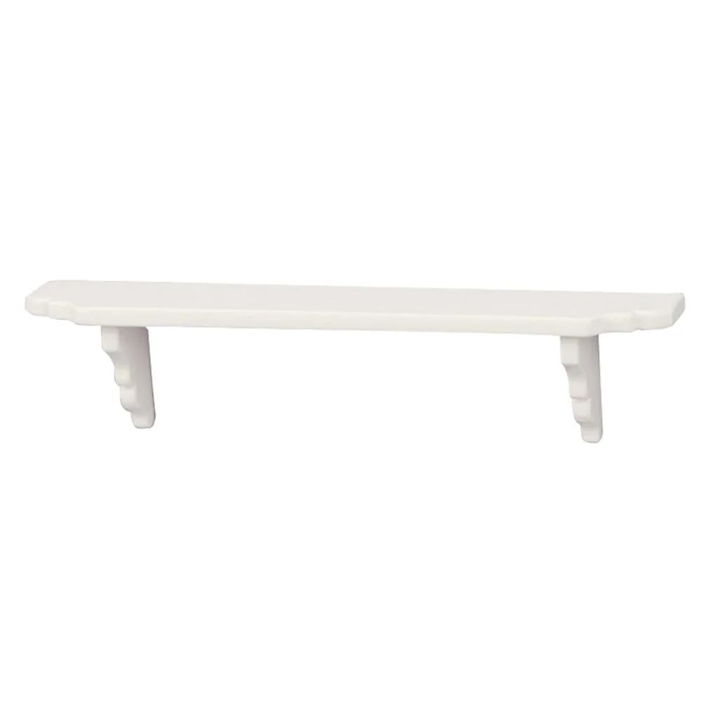 

1pc Mini White Rack Wooden Miniature Furniture House Decor Small Creative Desk Rack Miniature Furniture For Diy Enthusiasts
