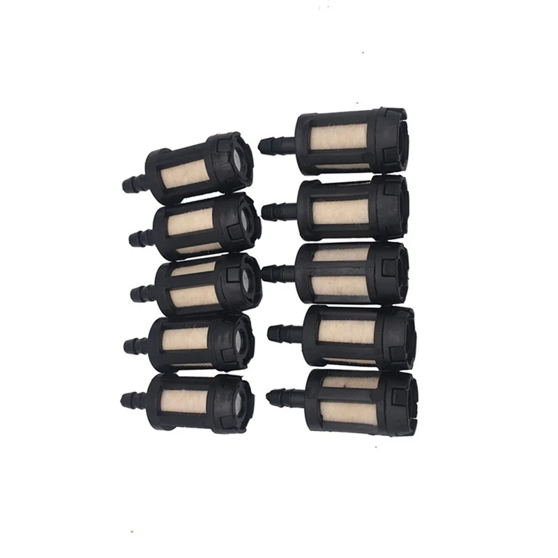 10pcs Grass Trimmer Fuel Filter For Gasoline Garden Brush Cutter Lawn Mower Chainsaw Spare Part Tools