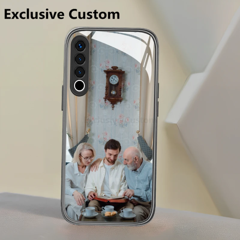 Exclusive Custom Personalized Glass Phone Case for Samsung S8 S7 S6 S23 S22 S21 ULTRA 5G DIY Cover Customized Design Name Photo