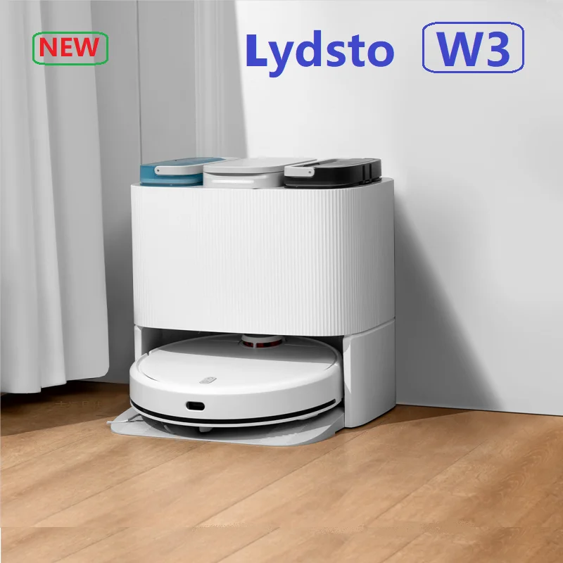 New Lydsto W3 Self-cleaning Sweeper Vacuuming, Mopping, Drying and Dust Collection Integrated Robot-English Version Robot Vacuum