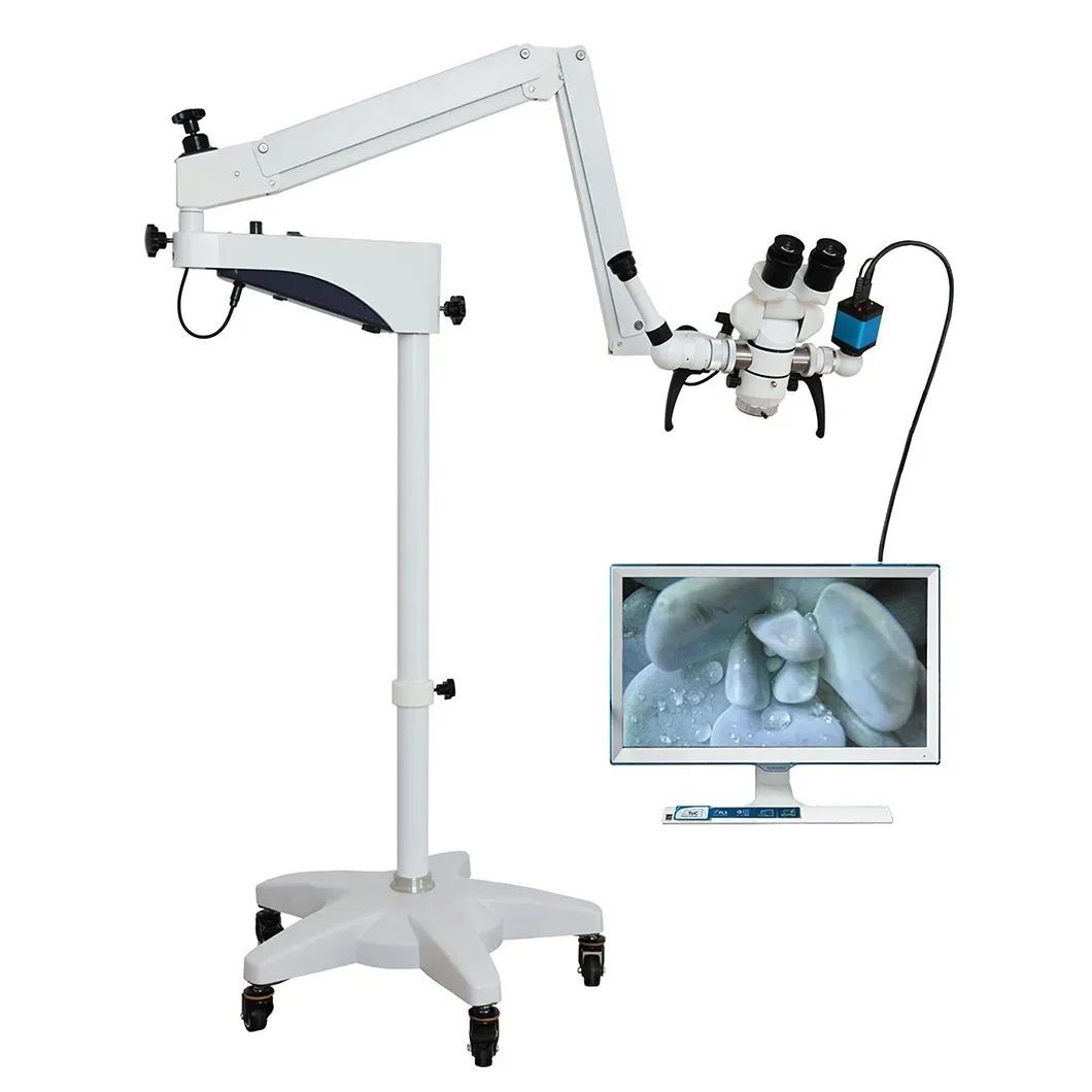 0-180 degree 8x Binocular LED Surgical ENT  Ophthalmology Gynecology Operation Microscope