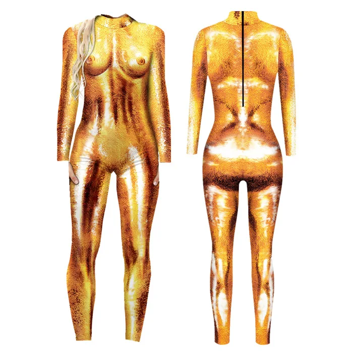 Roboter-Punk-Jumpsuit Catsuit Sexy Damen Cosplay Kostüme Zentai Karneval Halloween Bühnenauftritt Aerial Yoga Bodysuit 2026 – Detail 9