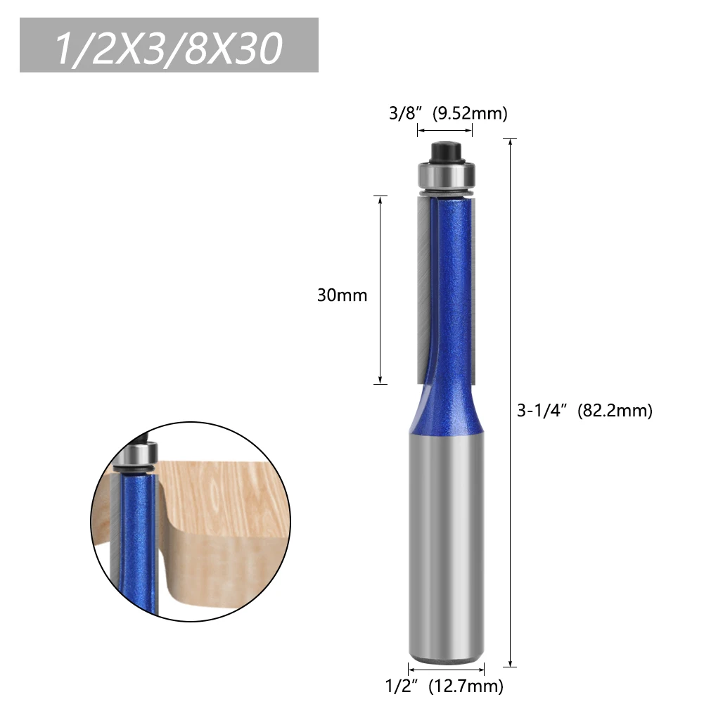 LAVIE 1 Stück 12,7 mm Schaft 12 mm Schaft Hochwertiger Fräser mit Kugellager, Fräser-Set für Holzbearbeitung H013016 – Detail 8
