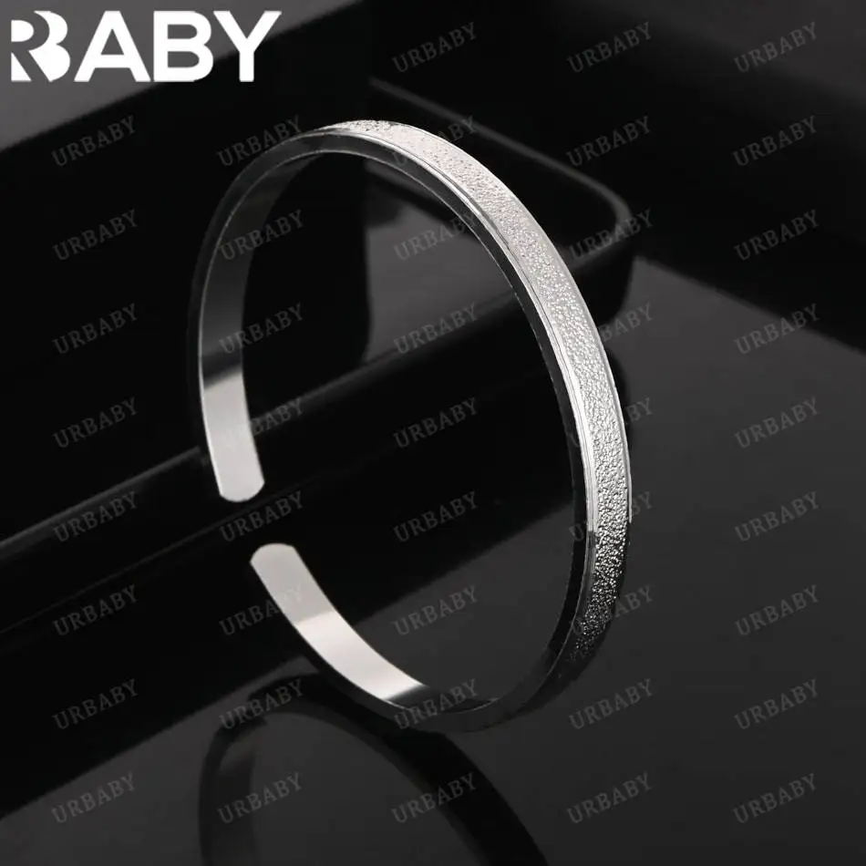 URBABY 925 فضة تصميم الإسورة للنساء الرجال هدية للذكرى السنوية شعبية البرية الأزياء والمجوهرات الرومانسية