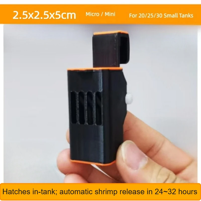 3D Printed PETG Artemia Hatcher with Adjustable Hook -Aquarium Shrimp Breeding Box & Isolation Container for Saltwater Fish Tank
