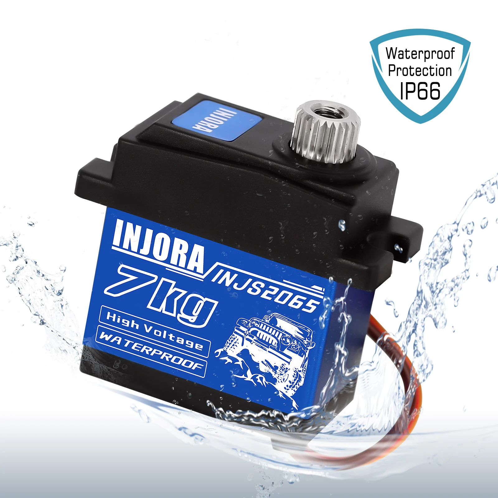 INJORA 7KG Waterproof 2065 Servo with Mount & Horn for 1/24 Axial SCX24