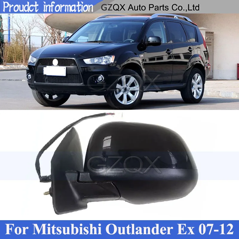 

CAPQX 3 5-wire Outside Door Rearview Mirror Assy For Mitsubishi Outlander Ex 2007 2008 2009 - 2012 Rear Veiw Mirror Side Mirror