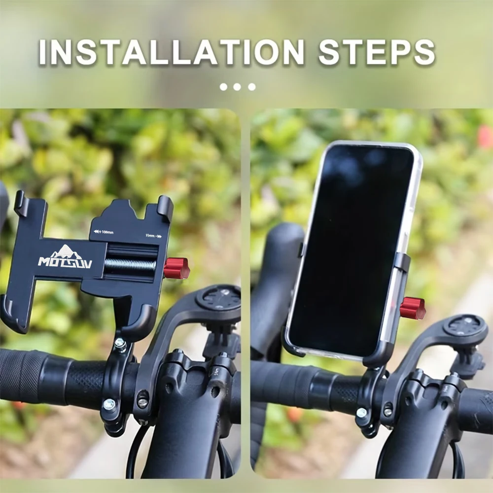 Fahrrad-Handyhalterung aus Aluminiumlegierung, Stoßdämpfer für Mountainbikes und Rennräder, Lenkerhalterung, Spezielle Navigations-Autohalterung