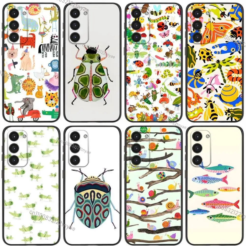 

Cartoon Lama Llama Alpacas Phone Case For Samsung Galaxy A20,21s,22,31,32,52,53,72,73,80,91 Soft Liquid Silicone Black Cover