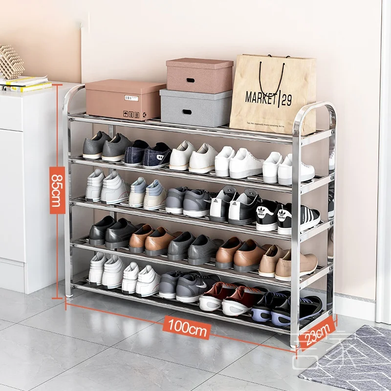 Modern Living Room Home Furniture Unique Cheap Metal Entrance Shoe Display Rack Storage