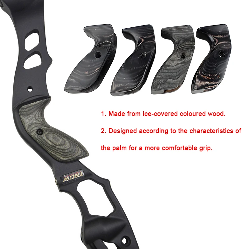 1pc Bow Wooden Grip Plastic Arrow Rest Module for Junxing H1 Recurve Bow Archery Shooting Hunting Target Replacement Parts