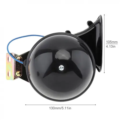 Imagen 2 del producto Bocina de caracol eléctrica súper ruidosa de 300db, altavoz Universal resistente al agua de 12V/24V de tono alto para coche, camión, barco y motocicleta, 1 unidad