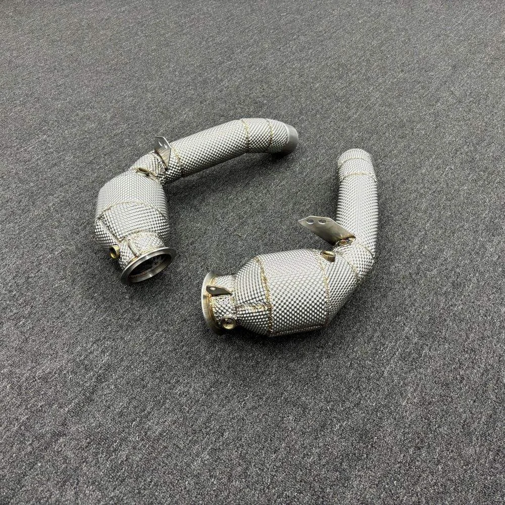 Geeignet für BMW M5 M6 F10 F15 4.4T 2012-2016 Hochleistungs-Downpipe zur Fahrzeugmodifikation, verbessert die Rennleistung und Leistung. – Detail 13
