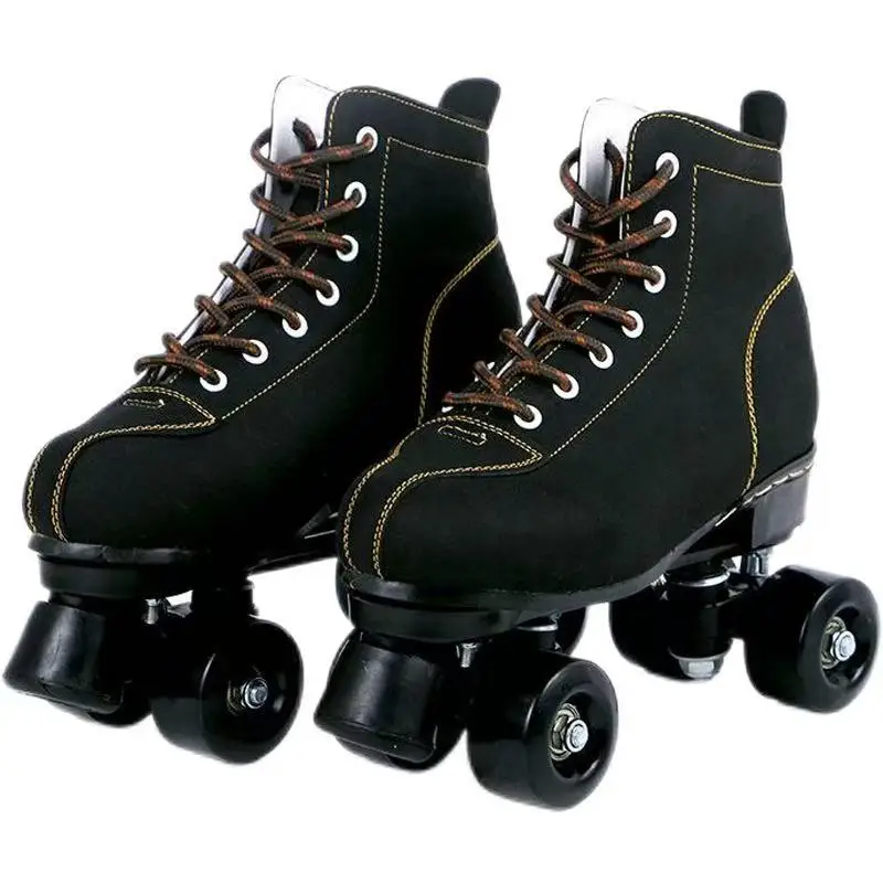 

Skateboards for Adults With Four Wheels In a Double Row. Figure Skating For Indoor Skating Rinks. Roller Skating Sneakers