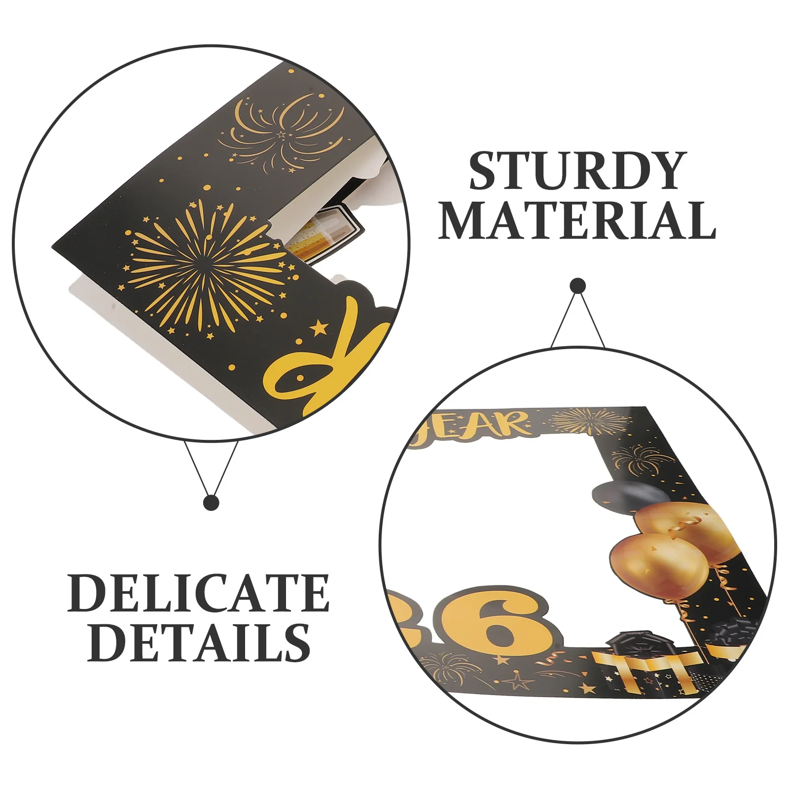 2026 السنة الجديدة كابينة تصوير إطار كبير يده كرتون Selfie حفلة الدعامة العد التنازلي زينة ناي لوازم الأحداث العائلية #6