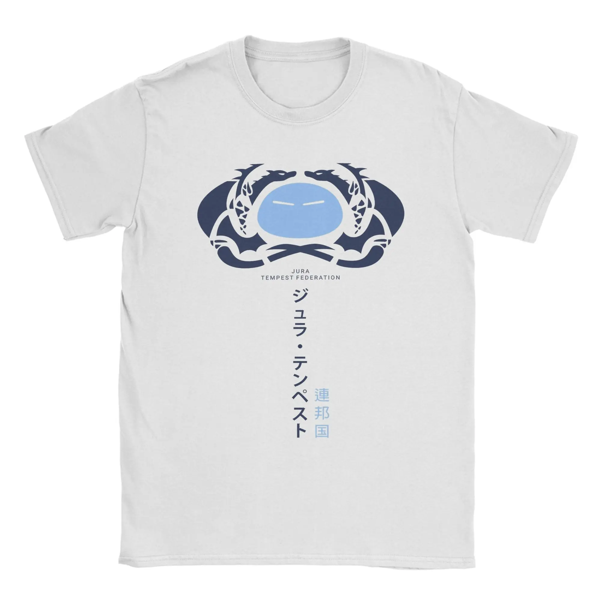 Jura Tempest Logo Pure Cotton T-Shirt For Adult Summer That Time I Got Reincarnated as a Slime T-Shirts Crew Neck Tee Shirt Tops
