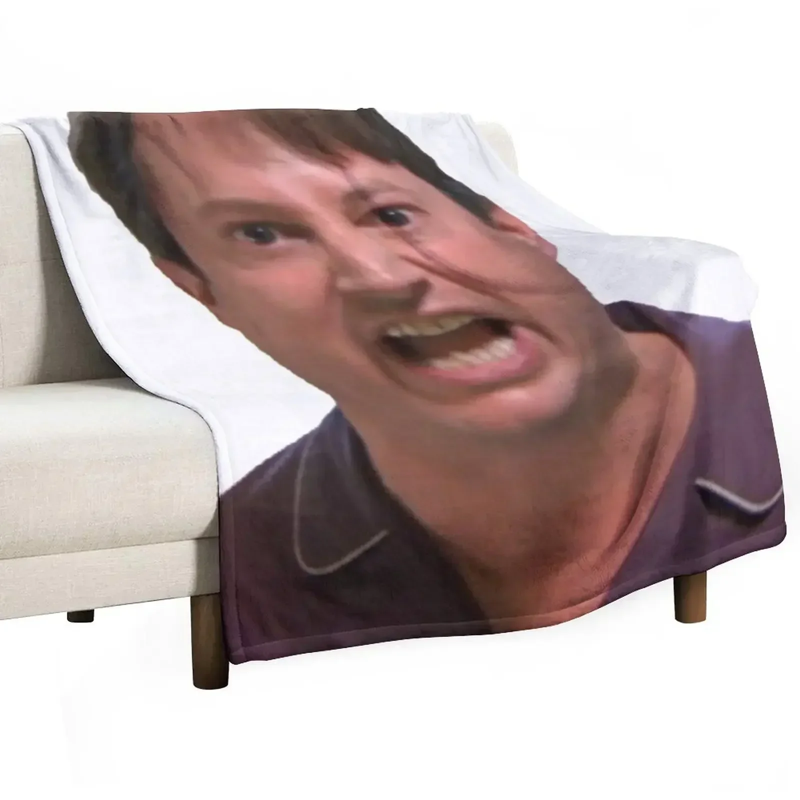 Mark Corrigan Christmas Throw Blanket Flannel Fabric Camping Polar Sofa Travel Personalized Gift Blankets