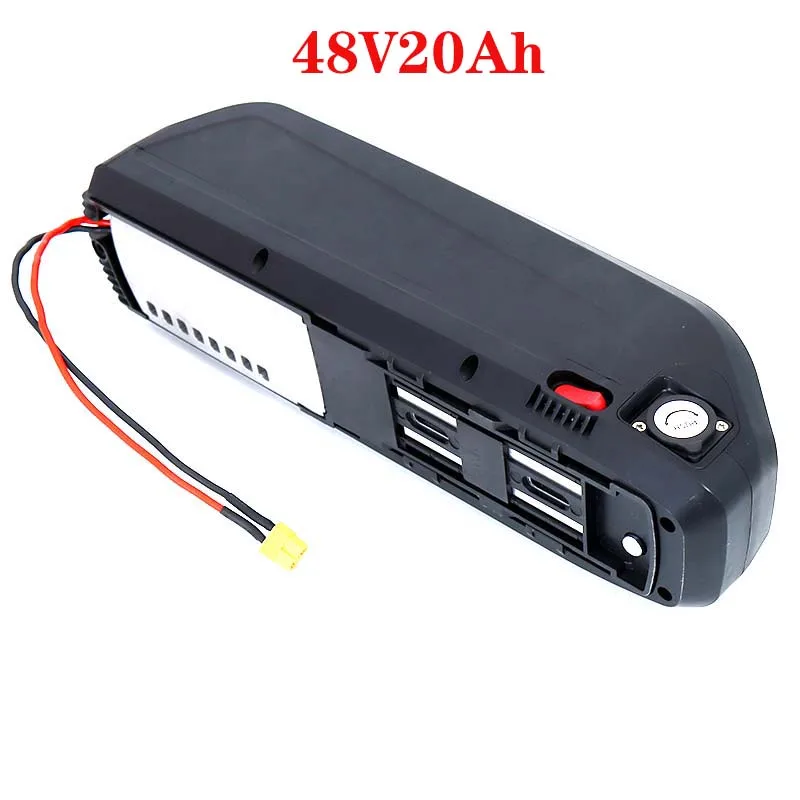 Hailong baterai lithium-ion USB 18650 36v 48v 52v 20ah untuk sepeda listrik 13s 1000w di bawah pengisi daya mesin hadiah