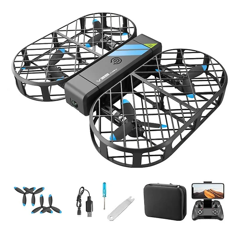 V38 RC Drone 6K HD Camera 2.4G Wifi FPV Optical Flow Pocket Remote Control Helicopter Altitude Hold Mini RC Quadcopter Toys Gift