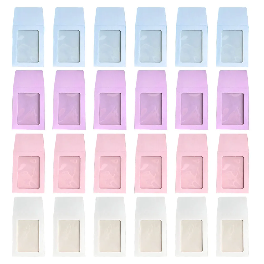 40Pcs Macaron Color Card Sleeves Clear Protective Covers for Game Trading Sports Cards DIY Display Storage Simple Style Portable