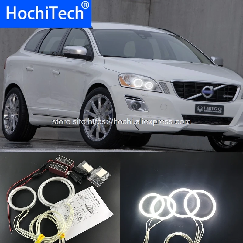 

HochiTech для Volvo XC60 S60 09 10 11 2012 2013 с проектором Отличный комплект CCFL Angel Eyes Ультра яркая подсветка фар