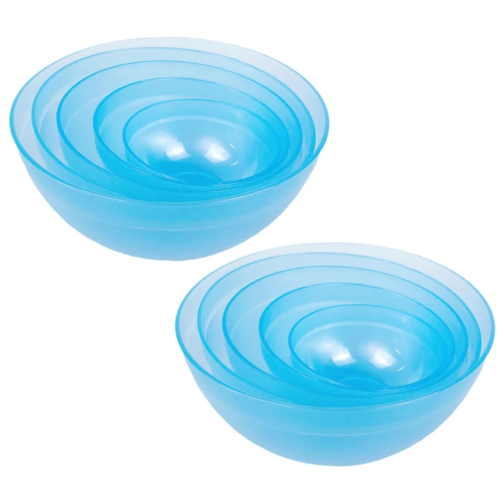 Set da 10 pezzi Ciotole per miscelazione in plastica Ciotola per maschera fai da te per ciotola per maschera Strumenti per la cura della pelle Colore facile Stabile Forte