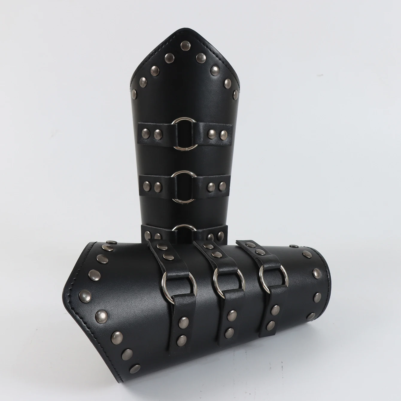 فارس القرون الوسطى واحد الكتف درع برشام معصمه مجموعة الرجعية الشرير الكتف درع الفايكنج المحارب تأثيري كرنفال حلي #5