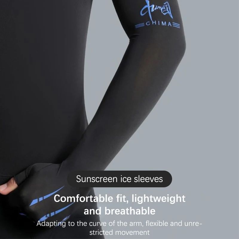 Manches de bras de protection solaire pour hommes, pêche, glace d\'été, protection UV élastique, gants de cyclisme en plein air