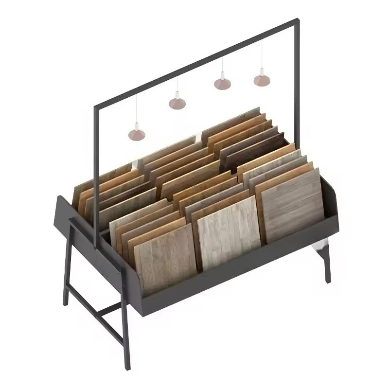 &c Factory Customized Slots Quartz Stone Ceramic Tile Hardwood Flooring Sample for Retail Store