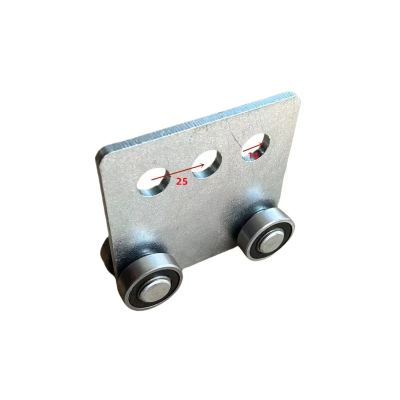 For C40 Sliding Door Rails Sliding Door Wheel Slide Rail Pulley for 1-5/8 