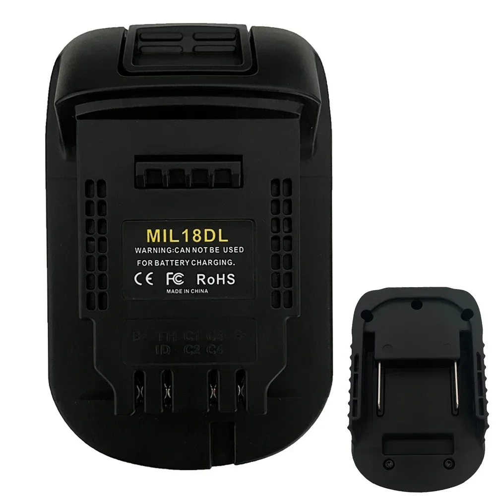 Adaptador de Bateria Conversor para Milwaukee 18v Li-ion Bateria Converter para Dewalt 18v 20v Li-ion Bateria Ferramenta Elétrica Broca Mil18dl