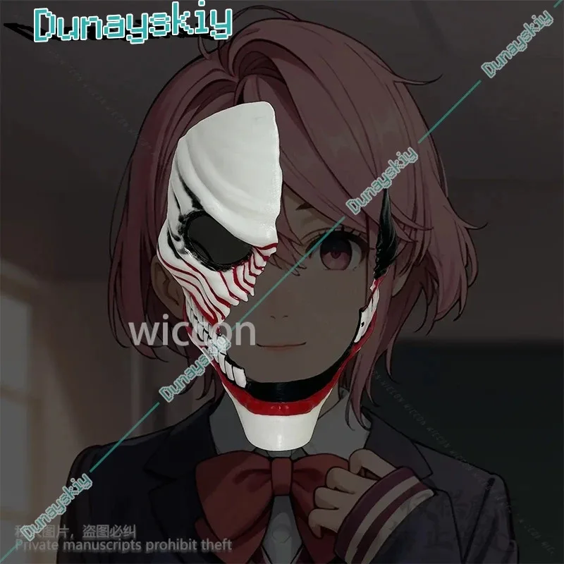 Disfraz de Aira Shiratori de Anime, disfraz de Dandadán, pelucas bonitas rosas, accesorios de máscara 3D para niñas y mujeres, disfraz personalizado de Halloween y Navidad