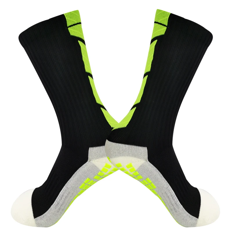 1 Pairs of Men's Training Socks Lined with Ankle Socks Fashion Multicolor Sports Non-slip Socks Football Socks with Rubber Baske