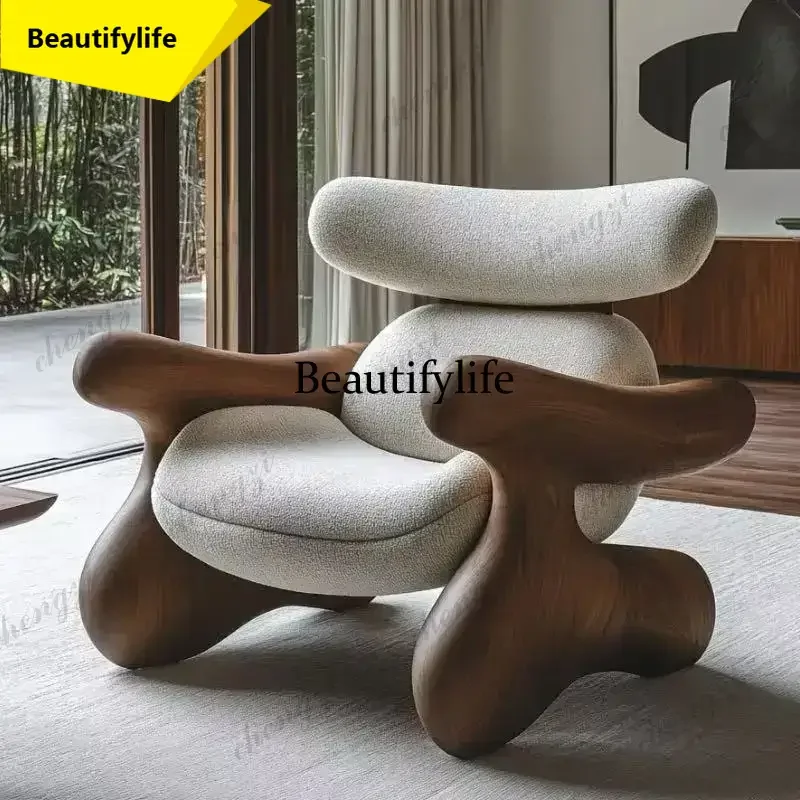 y45  Beige Design Living Room Chairs Trending Italian Wooden Occasional Chairs Living Room Arm Ergonomic Fauteuils De Salon