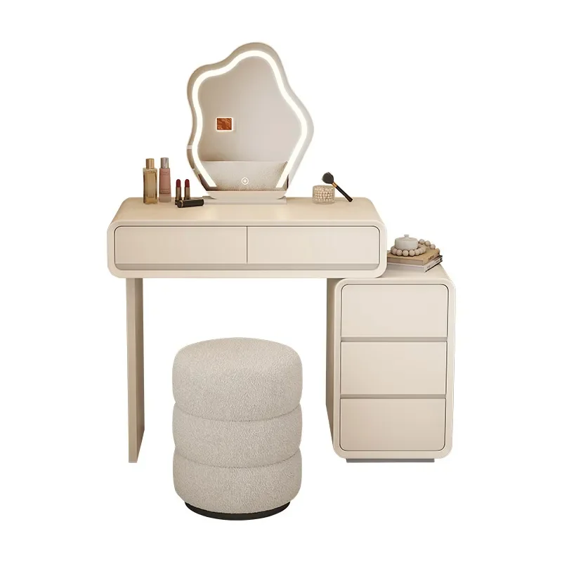 Solid wood paint dresser, cream wind advanced storage cabinet