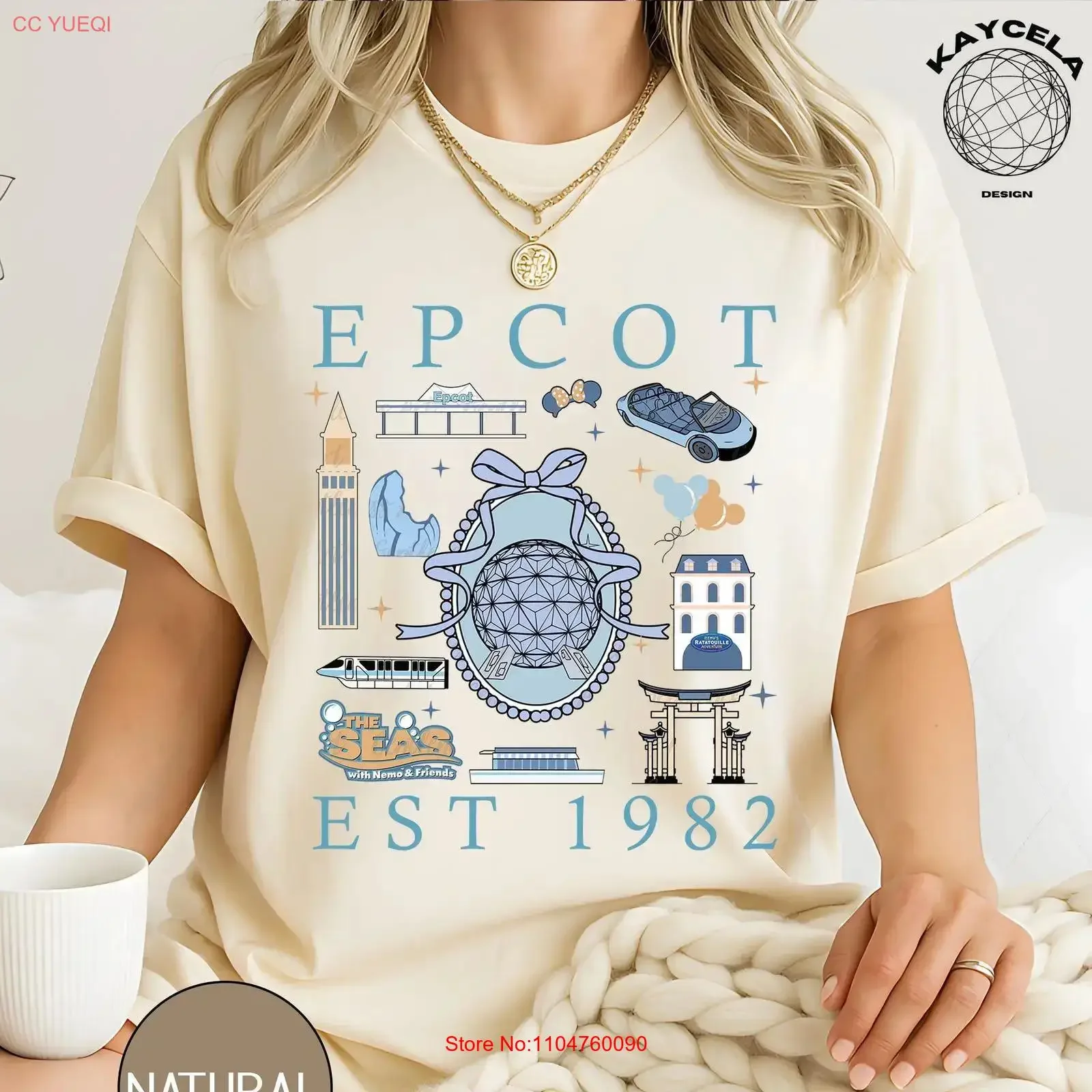 Vintage Watercolor Coquette Mirror with Bow T Shirt Aesthetic Girly Theme Park For Holiday trip 2025 Feminine vintage Washed