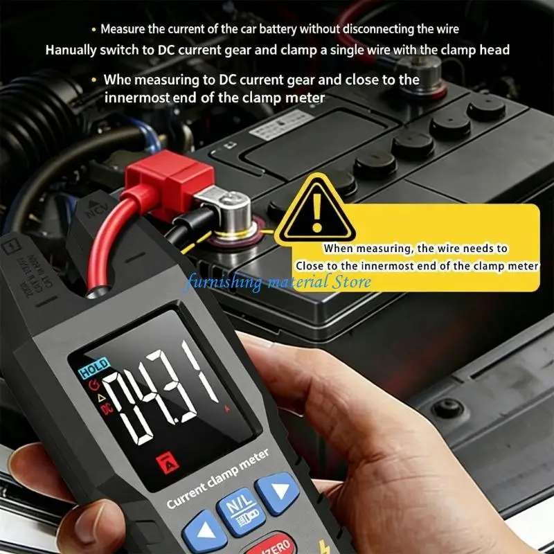 Y5GD Professional U Digital Clamp Meter Clamp On Multimeter For Accurate Current Voltages And Resistance Testing Use