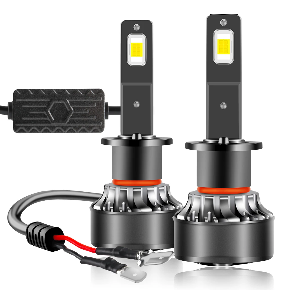 2PCS H7 H1 H8 H4 led Car Headlight Bulb ETI LED Chip Auto Driving Running Led Lamp 12V 24V 6600LM Super Bright Headlamp For Cars