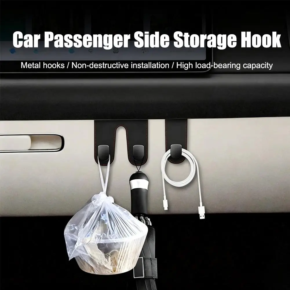 Car Storage Hooks  Glove Box Hook  Multi-functional Hidden Storage Hook  For Shopping Bags Umbrellas Handbags 20kg Load Bearing