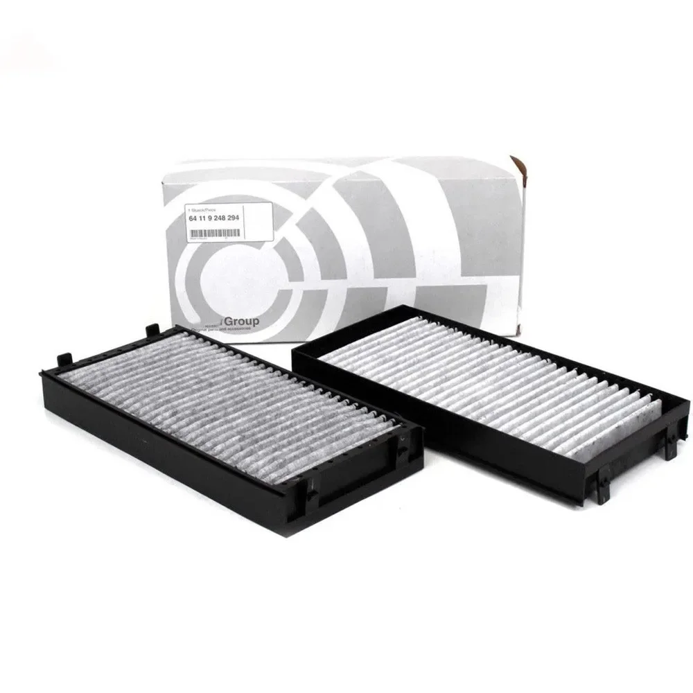 

2Pcs 64119248294 Cabin Air Filter For BMW E70 X5 E71 X6 F01 F02 F07 F10 Activated Carbon ABS Original 64319945586