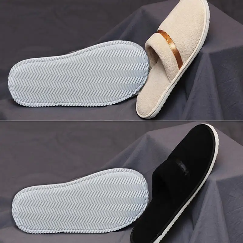 Women Indoor Slippers warm furry Home Slipper Winter Home shoes Women Men House Flat Closed Toe Slides for Bedroom Flip Flops