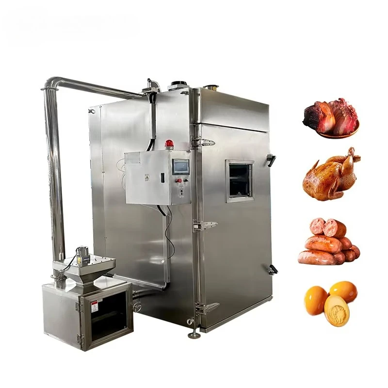 Meat and fish smoking processing lines Large capacity commercial smoking ovens
