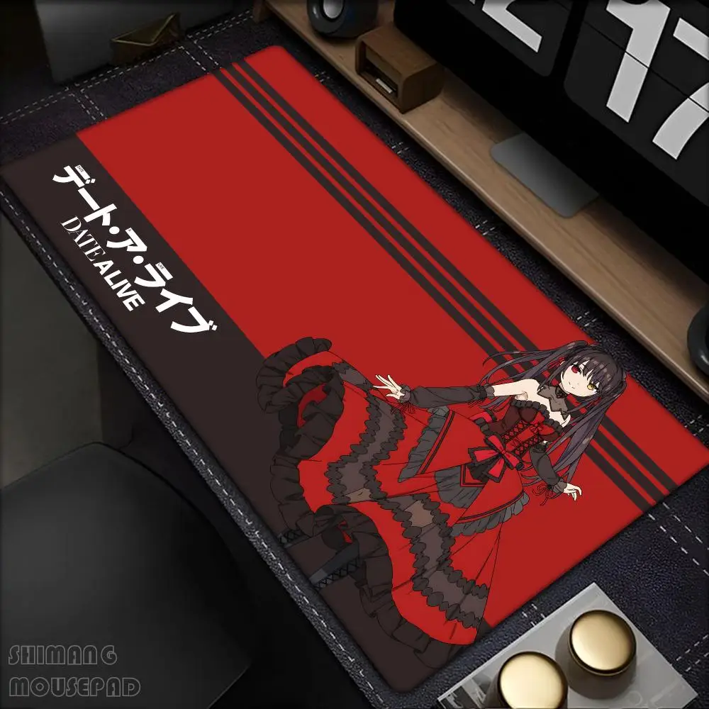 Game Laptop Expand Desk Mat HD Printing PC Office Accessories Large Anime Date A Live Tokisaki Kurumi Mouse Pad 900x400mm Carpet