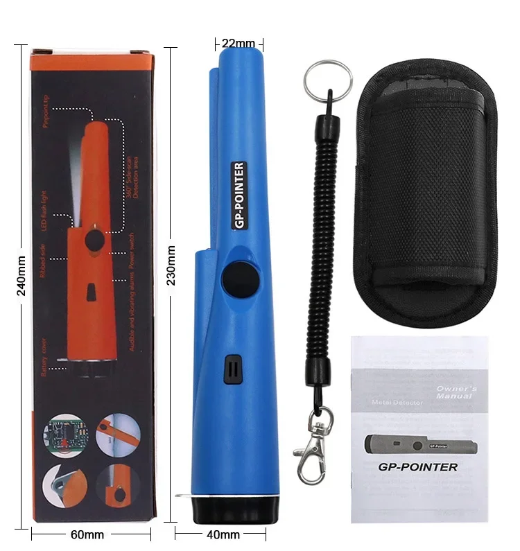 2024 NEW Metal Detector High-precision Positioning Rod Small Waterproof Hand-held Tools (No battery)