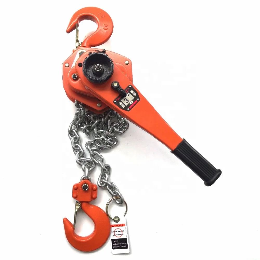 G80 Alloy Steel Lever Block 3Ton 3 m Heavy   for  Industrial Construction Rigging Lifting
