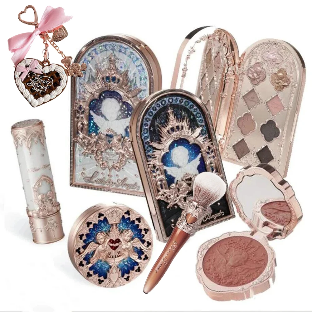 Flower Knows Volledige make-upset Little Angel Collection Make-up geschenkdoos Oogschaduw Blush Cream Matte Lipstick Highlighter Alles in één
