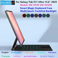 HUWEI-funda con teclado mágico para Samsung Galaxy Tab S11 Ultra, 14,6 pulgadas, 2025 SM-X930 SM-X936B, funda inteligente para tableta, Folio multitáctil