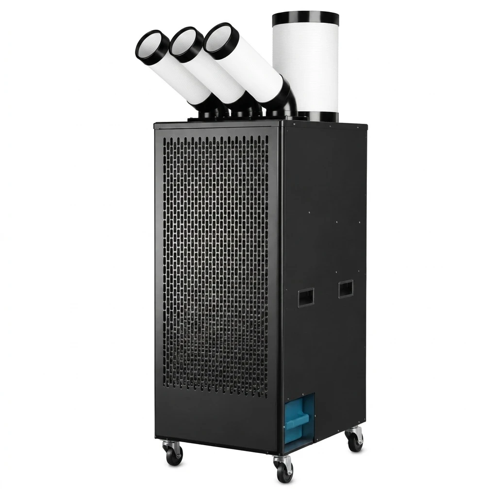3000W Floor‑Standing Portable Air Cooler R‑410A Refrigerant 1200m³/h Air Flow For Home Commercial Workshop Use